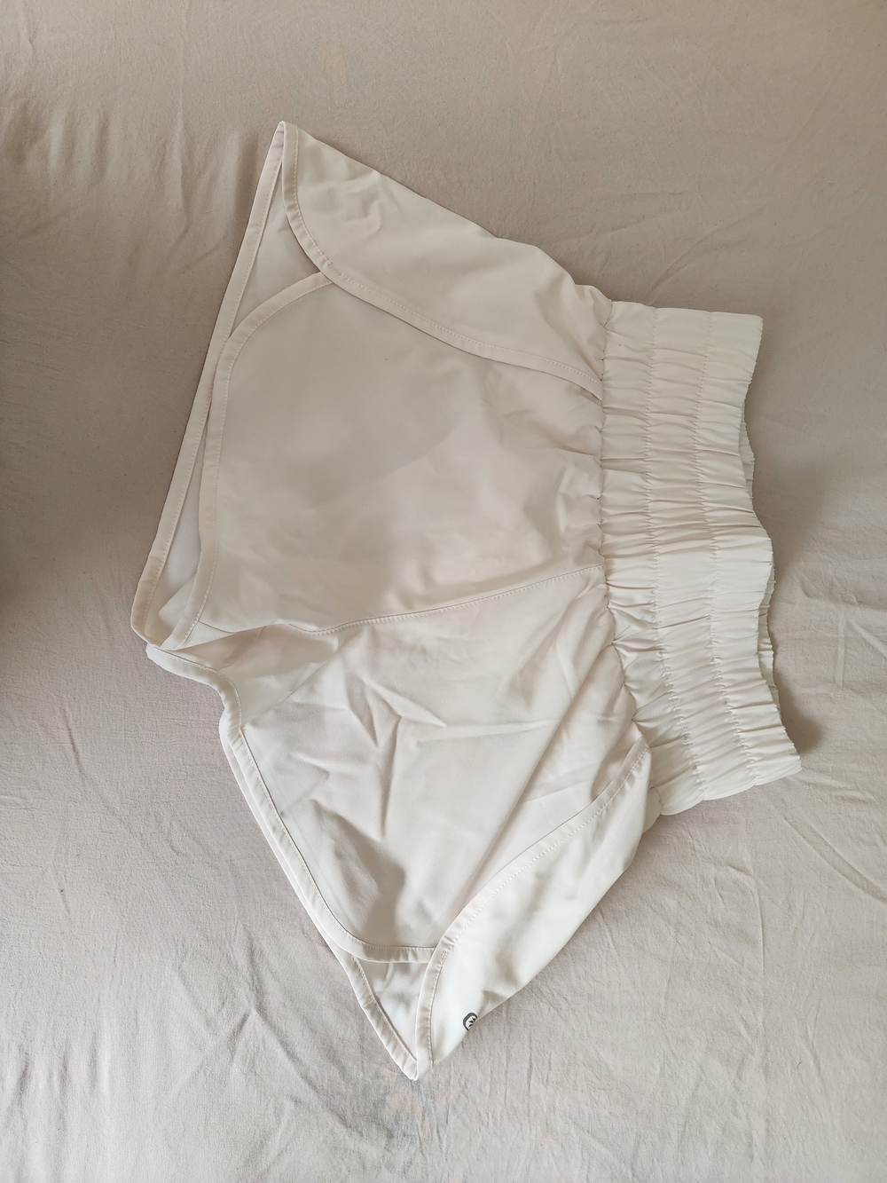 Women's White Athletic Shorts